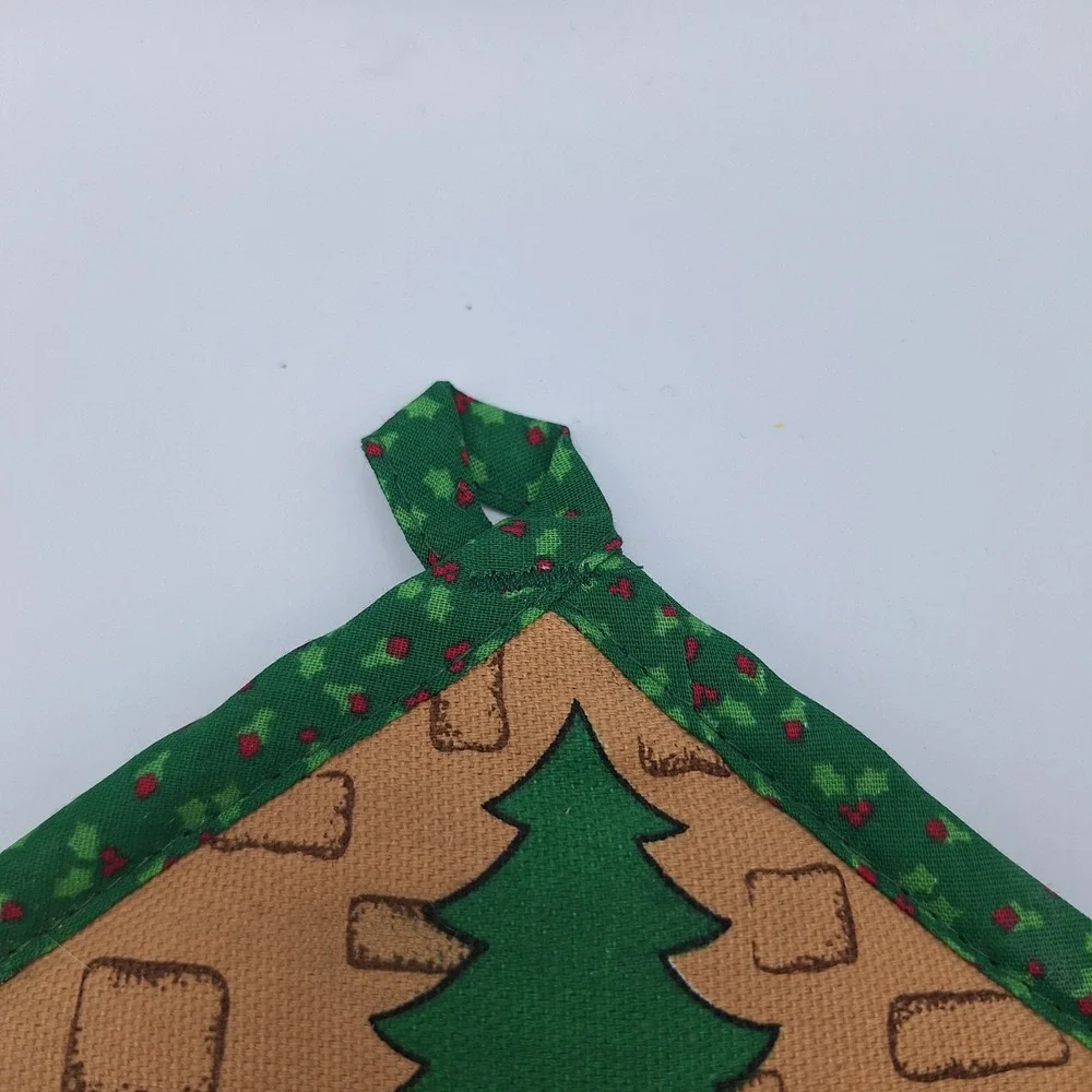 Christmas Pet Shop Potholder Hot Pad Oven Mitt Festive‎ Holiday Kitchen Handmade